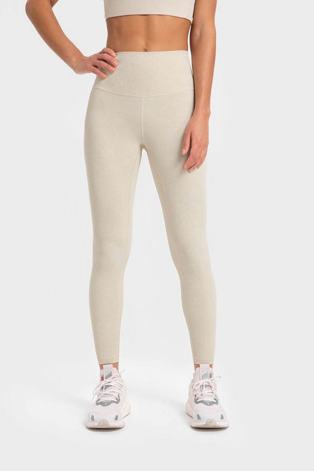 Millennia Highly Stretchy Wide Waistband Yoga Leggings Trendsi cd8a39767dba4fae8ca4796c5e49c058-Max