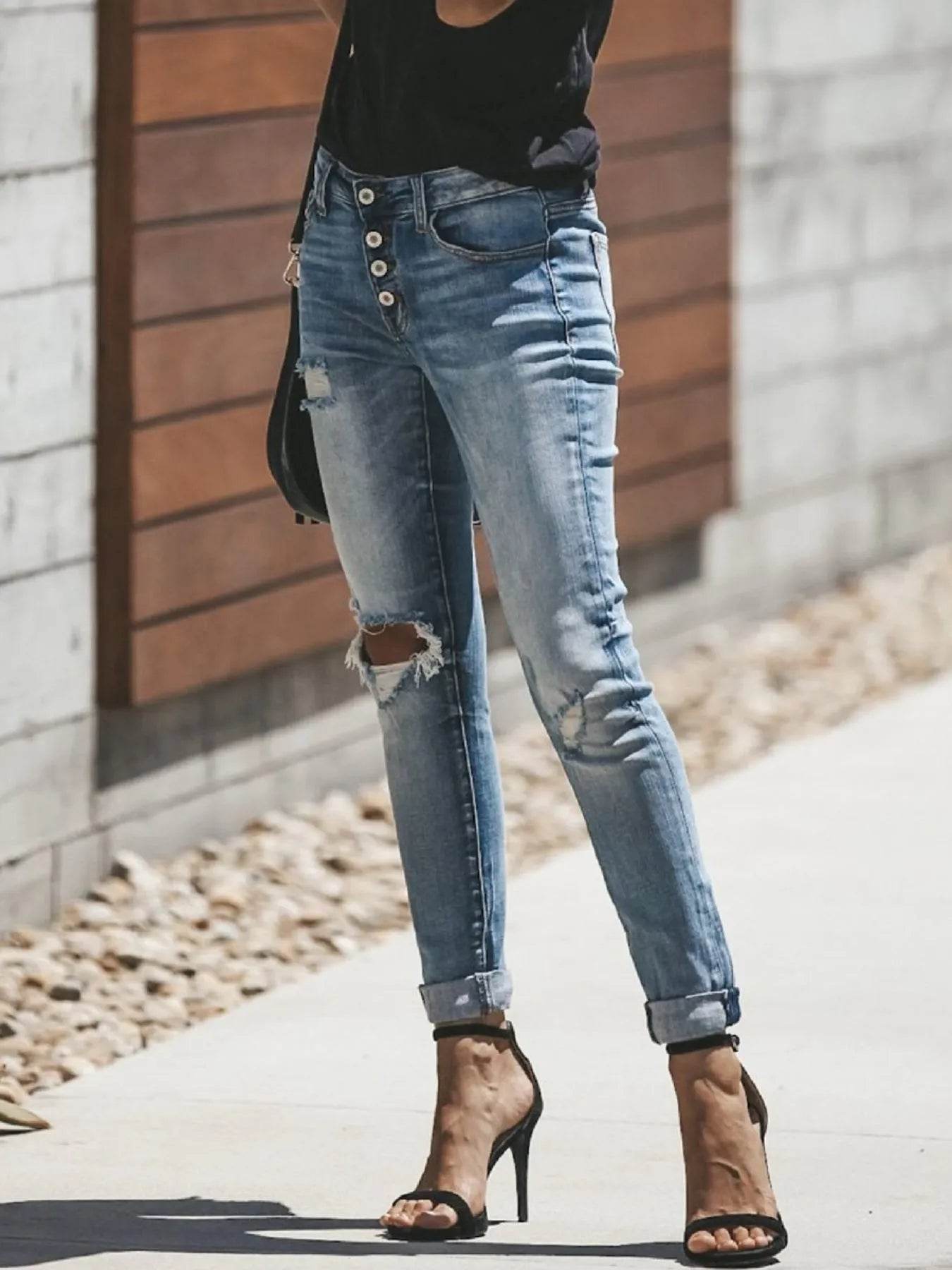 Distressed Button-Fly Skinny Jeans Trendsi cd9c0a8e-471e-44c2-a54d-3a25f5650c4f-Max-Origin