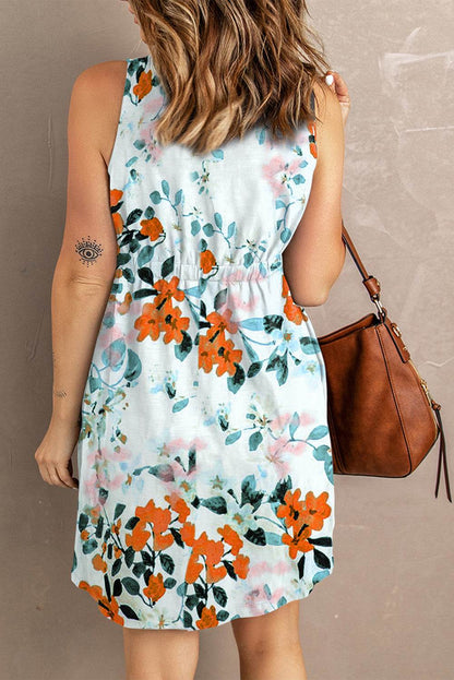 Printed Button Down Sleeveless Magic Dress Trendsi ce0dec2347f847a1b4881826bf8d6293-Max