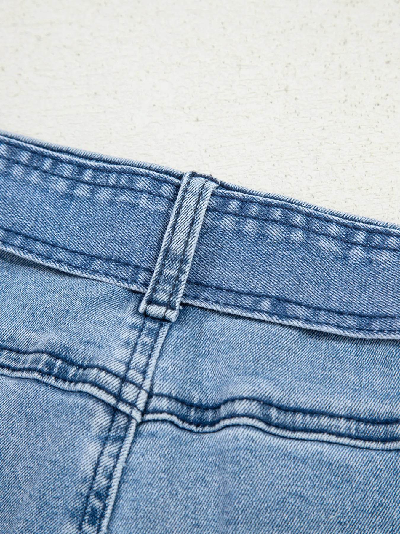 High Waisted Wide Leg Belted Jeans Trendsi ce6538aeb5c6478d9c51bdbeed5bb220-Max-Origin