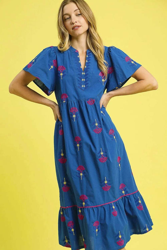 Umgee Embroidered Tiered Midi Dress Trendsi ce690735-4b4a-4db1-803d-da95cab4ef1d-Max-Origin