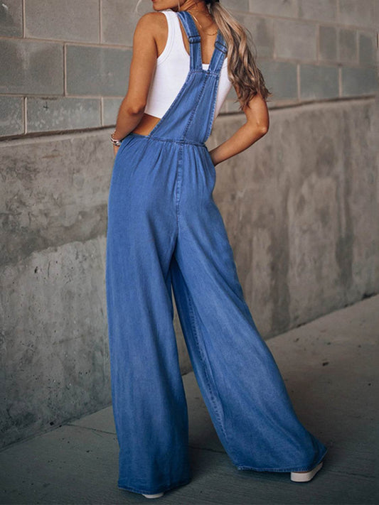Wide Leg Denim Overalls Trendsi ce698d5fb581422ba584546779fd747c-Max