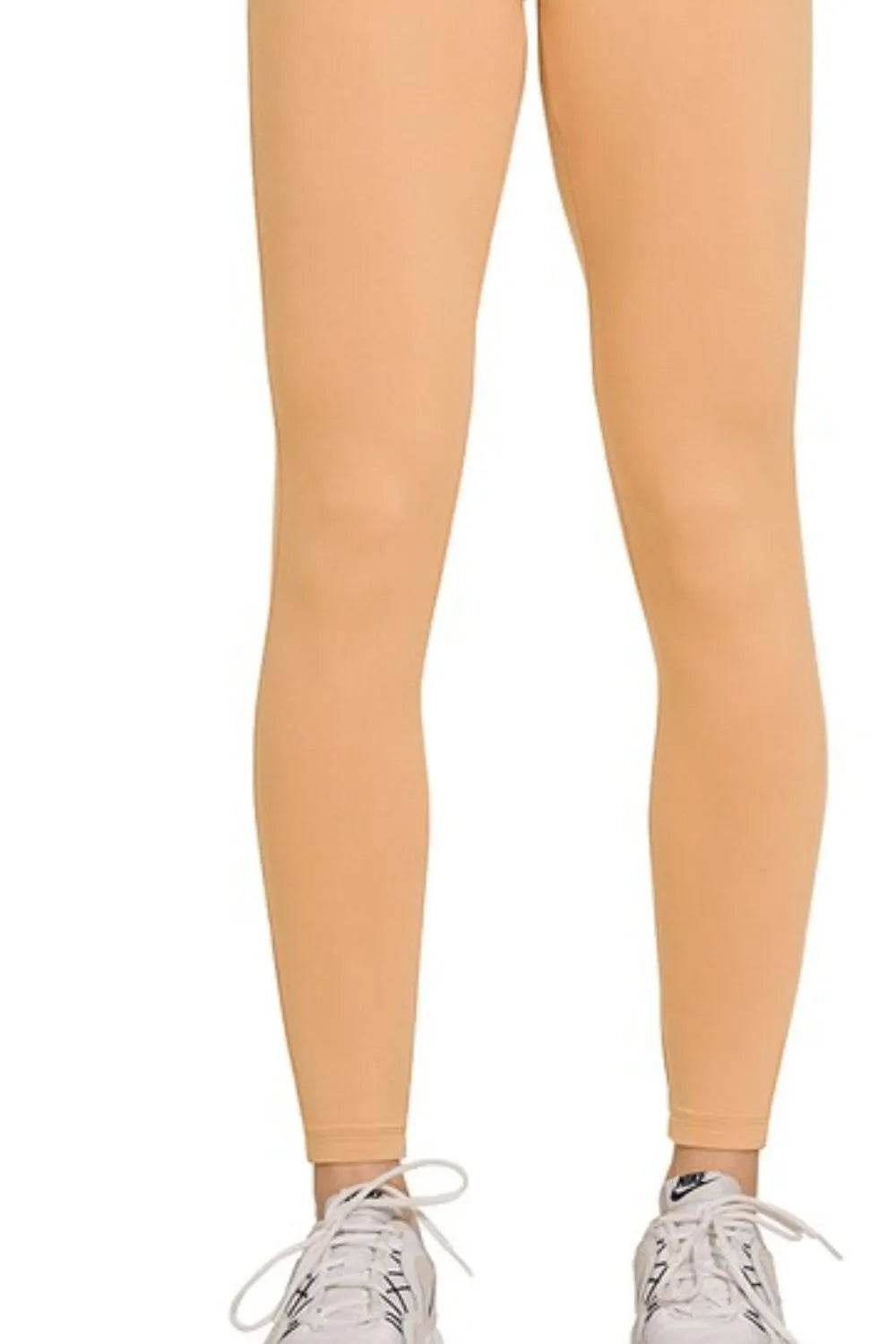 Zenana Microfiber Waistband Leggings Trendsi cece4420-9d73-4000-98e7-a478610c1b5a-Max-Origin