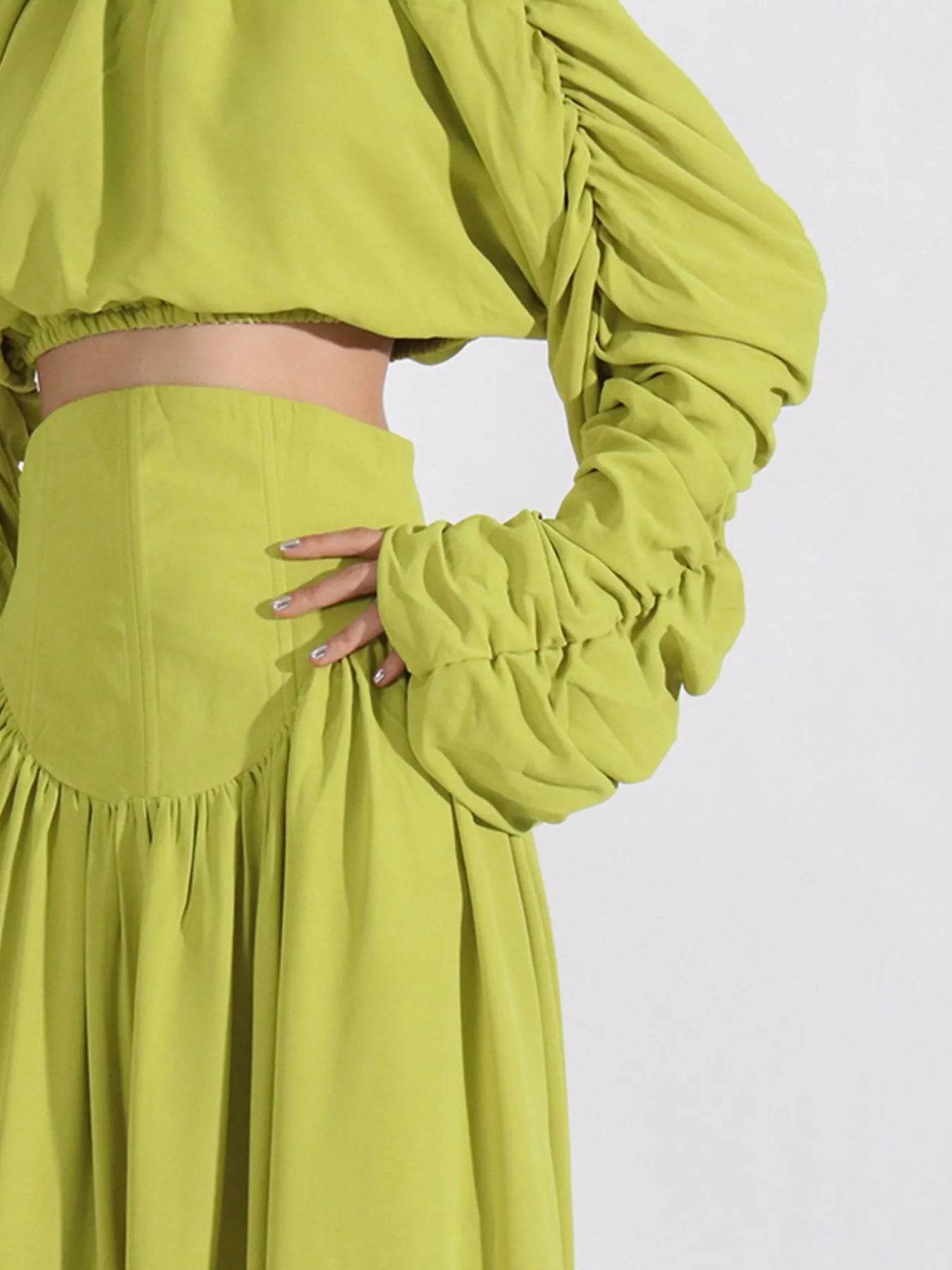 Ruched Long Sleeve Top and High Waist Skirt Set Trendsi cef5e191-ac30-4d56-b00c-ff136f728eb2-Max-Origin