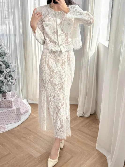 Lace Snap Down Top and Skirt Set Trendsi cf23d2e4-446d-4032-8c3a-861d848549f3-Max-Origin