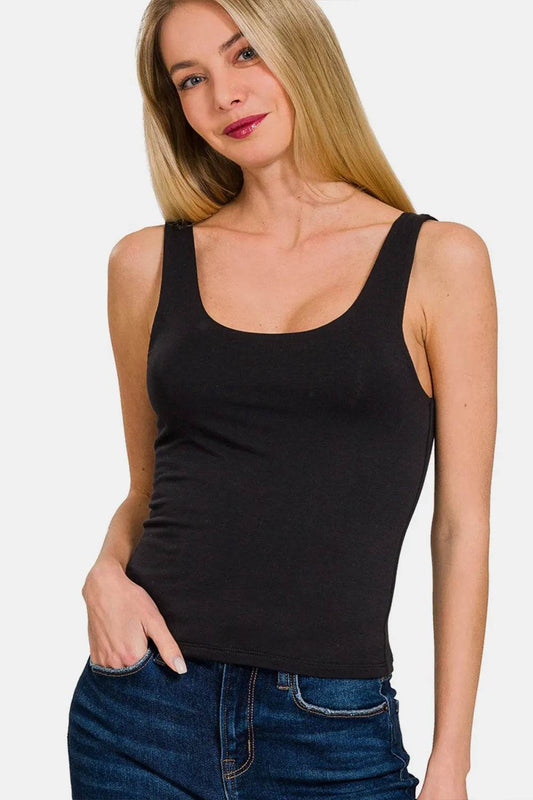 Zenana Double Layer Round Neck Tank Black Trendsi cf69c90f-c1b4-4e0e-9ad1-ebf0da59c0f6-Max