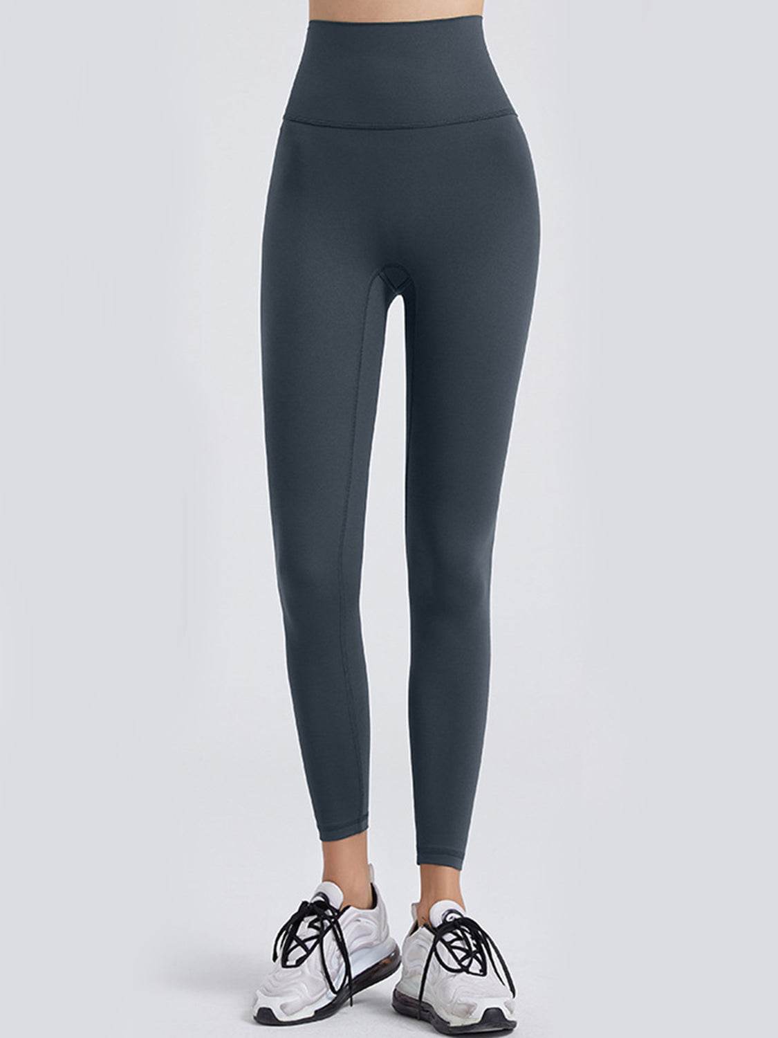 Wide Waistband Sports Leggings Charcoal Trendsi cf73f8ede04a49e7b282a80e07ed6b57-Max