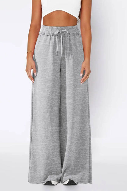 High Waist Wide Leg Pants Gray Trendsi cf8f10f8-7995-4095-8eba-e29519328edd-Max