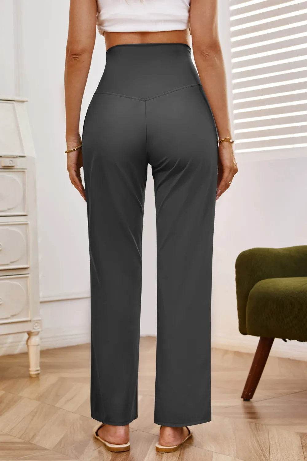 High Waist Wide Leg Pants with Pockets Trendsi cffa1cbb-9704-4b72-8c4b-b756ad163c46-Max