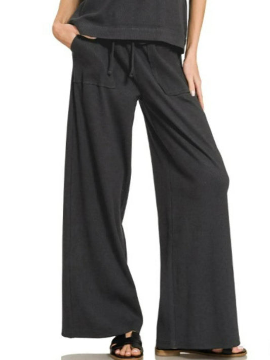 Zenana Ribbed Short Sleeve Tee and Pants Set Trendsi d05ed6ac-3b6b-4d16-9104-ee9ebc9eda7f-Max-Origin