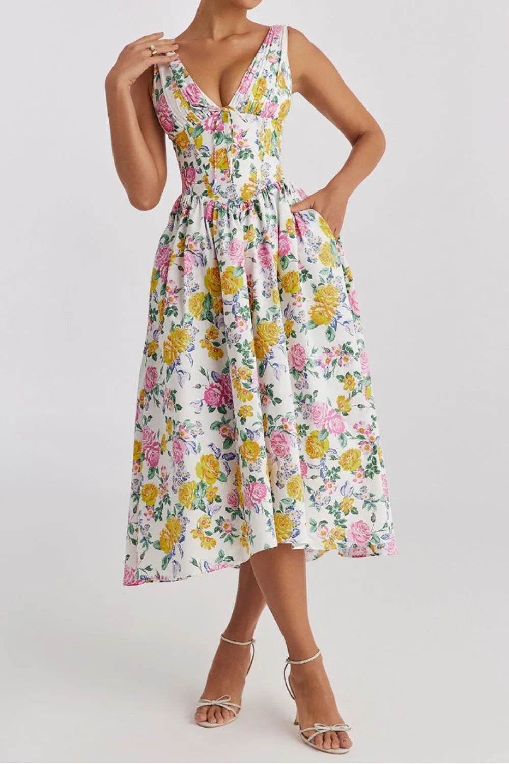 Floral V-Neck Sleeveless Midi Dress with Pockets Trendsi d07f605d-75ea-4022-827e-d5d319035969-Max-Origin