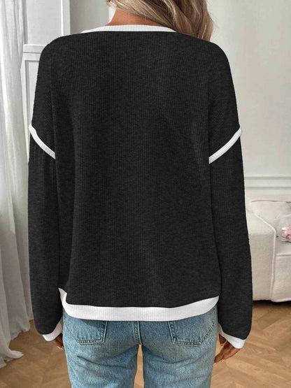 Ribbed Contrast Trim Long Sleeve Top Trendsi d08909ca-f47a-4c3f-a73b-897393bd9b1f-Max-Origin
