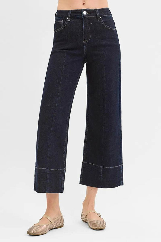 RISEN Tummy Control High Rise Crop Wide Seam Detailed Jeans Trendsi d0bc212c3bff456b92e804e77a803567-Max-Origin