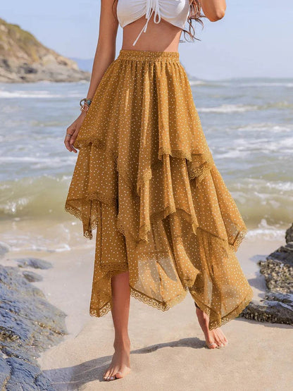 Lace Detail Layered Printed Skirt Gold Trendsi d0f38037-b6eb-4926-a596-ce184169b086-Max