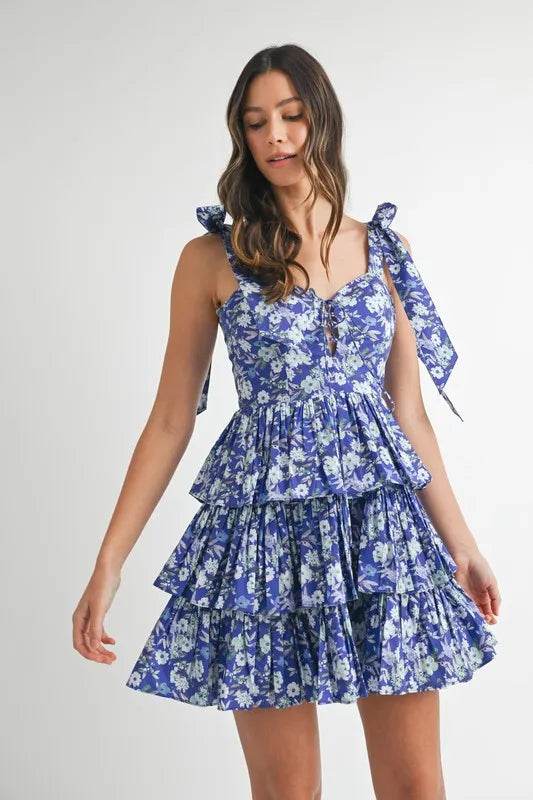 MABLE Floral Print Shoulder Tie Layered Mini Dress Trendsi d148ad00ee4647a48d7f5ca12291ed8d-Max-Origin