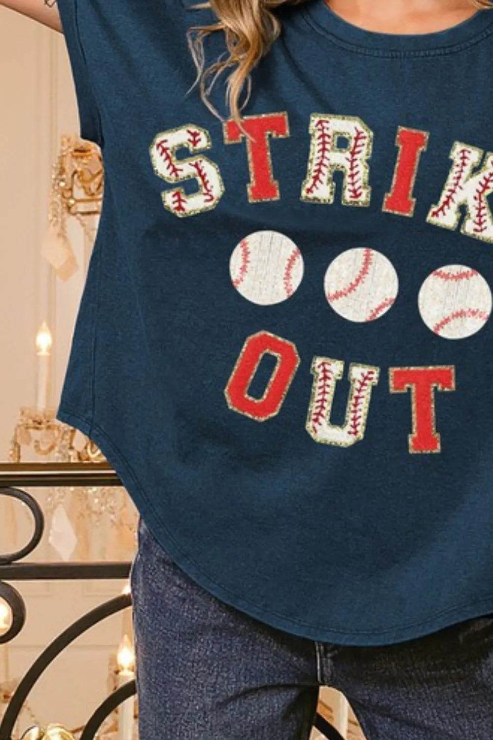 BiBi Strikeout Letter Patches Washed Short Sleeve Top Trendsi d16b95df-c0b2-4cc1-82ed-26a17c429b3e-Max-Origin