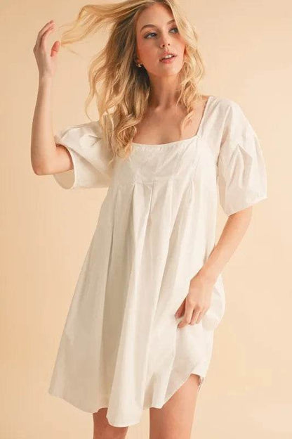 Aemi + Co Square Neck Babydoll Dress with Pockets Trendsi d1c7f5ff181941159dbe77a5dc754e6d-Max-Origin