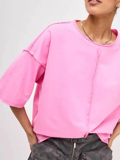 Round Neck Half Sleeve T-Shirt Trendsi d1e0c7dc-f449-46a8-bf9a-5819512f53f1-Max-Origin