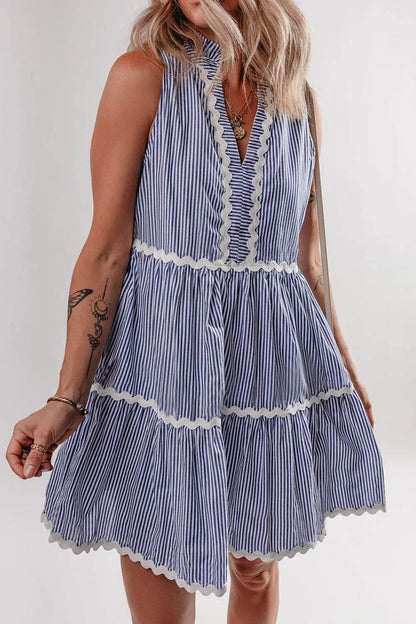 Stripe Sleeveless Notched Ric Rac Mini Dress Trendsi d20f9a4d-2948-44b4-b43c-7fbbb589c009-Max-Origin