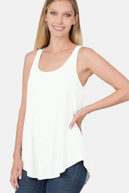 Zenana Round Neck Curved Hem Tank Trendsi d218fd20-691d-460e-8938-5fcc4123c2b1-Max