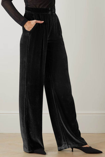 Loose Fit High Waist Long Pants with Pockets Trendsi d2254039246e417fabdaaeb2f1cb859c-Max