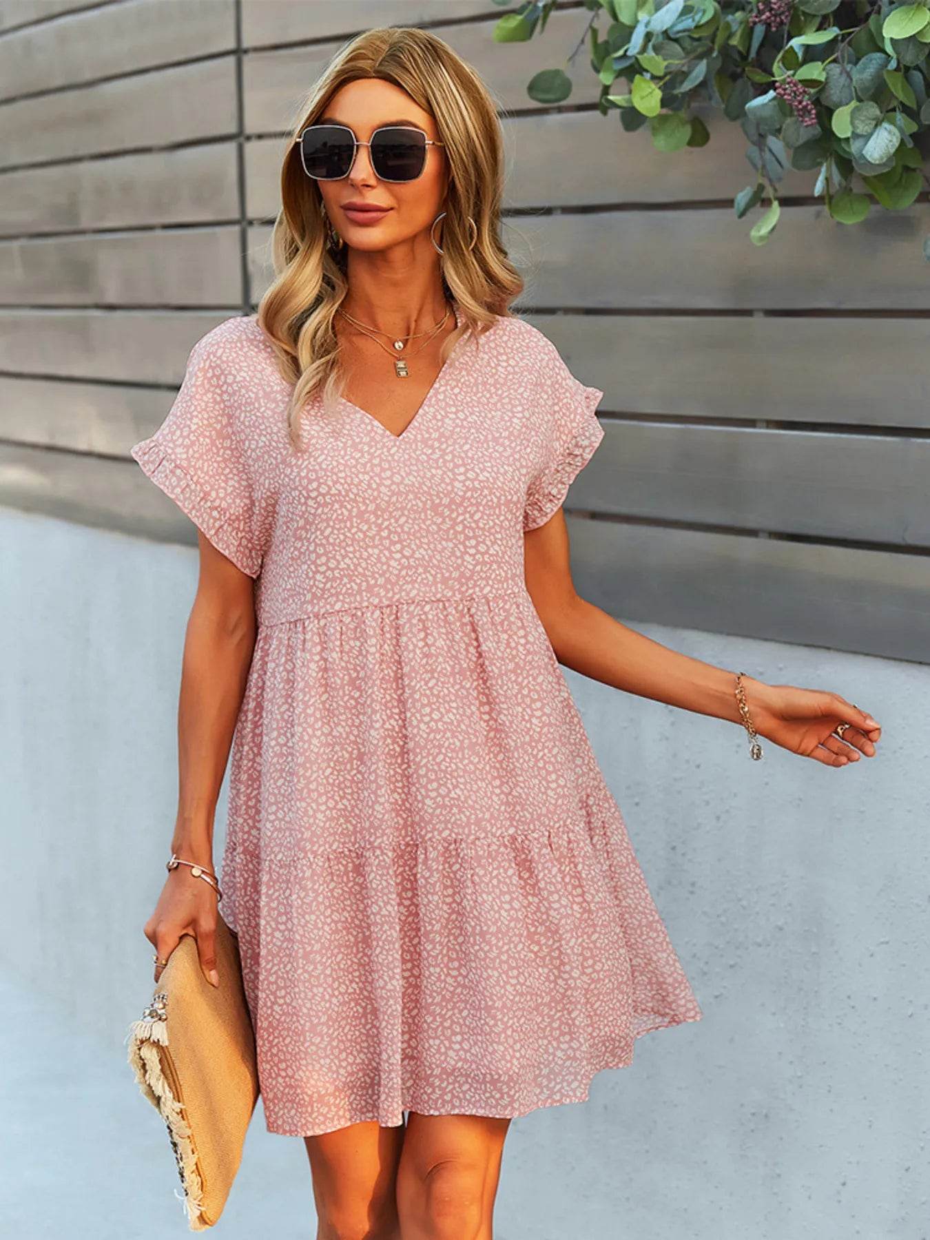 Floral Print V-Neck Ruffle Tiered Summer Mini Dress Trendsi d2362439d474429c817049f6e0eb913a-Max-Origin