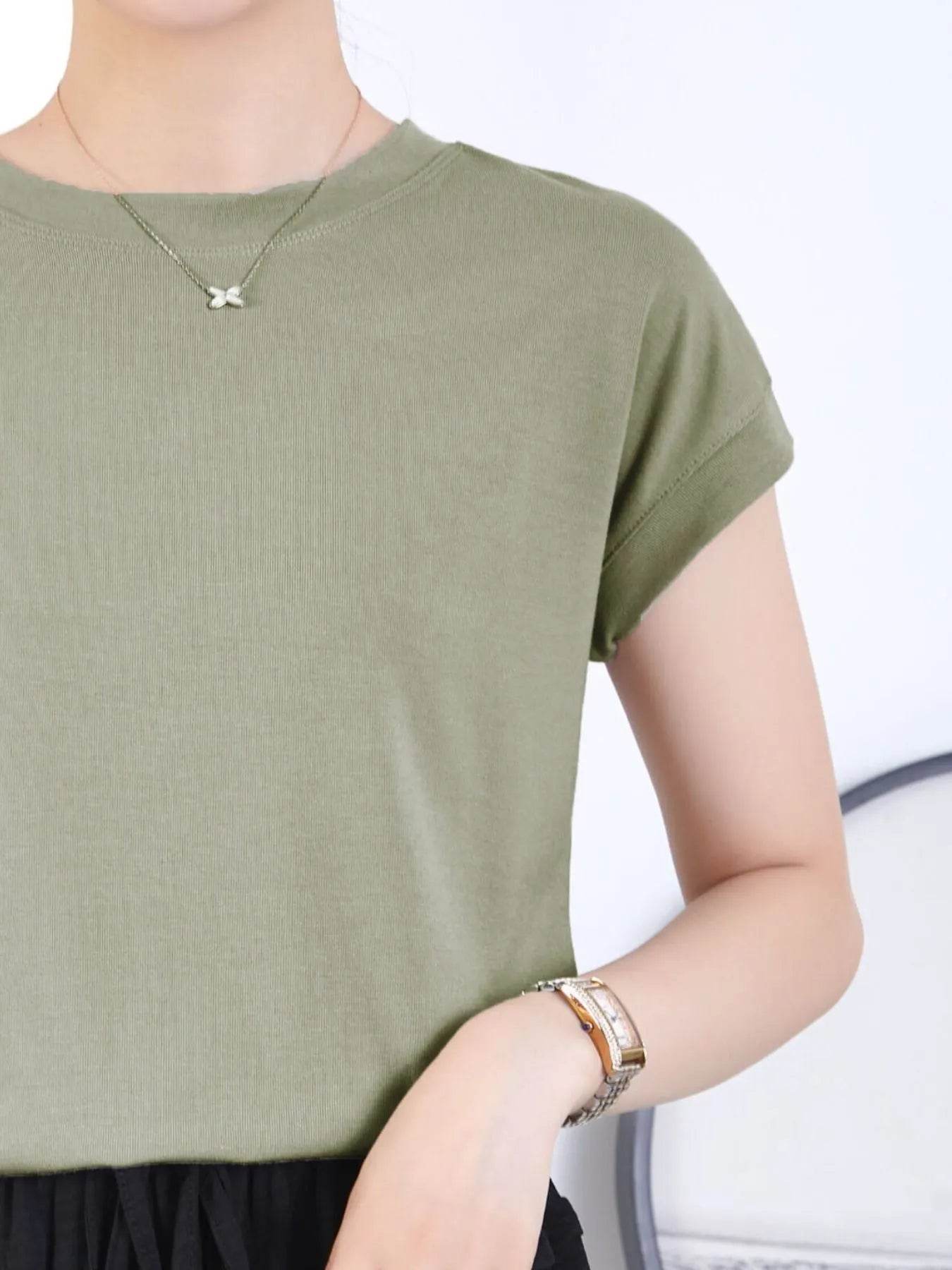 Round Neck Short Sleeve T-Shirt Trendsi d24ee3ad-596b-4536-8af1-47fa69c55c15-Max-Origin