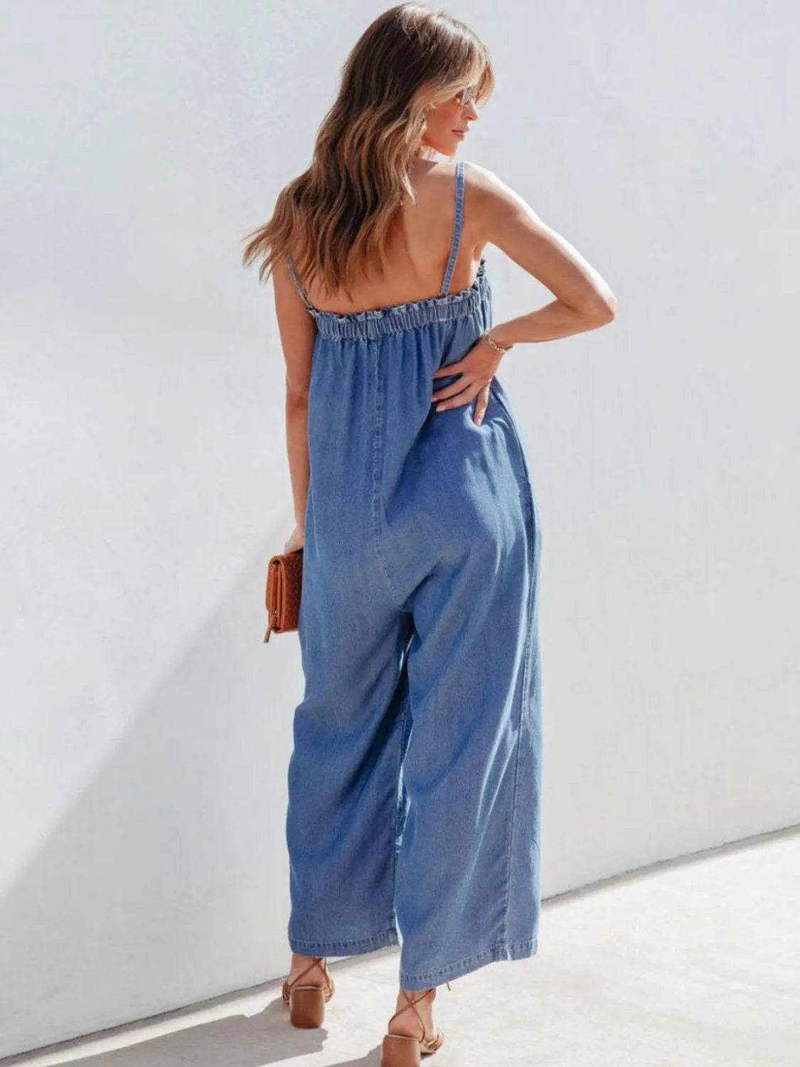 Spaghetti Strap Wide Leg Denim Jumpsuit Trendsi d25784b3-3456-491b-b355-a88346aea9cb-Max-Origin