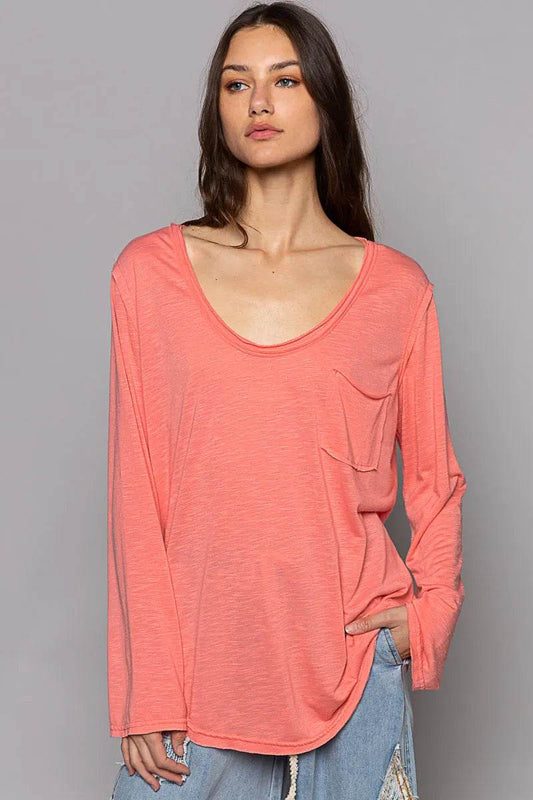 POL Chest Pocket Long Sleeve T-Shirt Strawberry Trendsi d282b492-3910-4c37-866b-64d197fd0889-Max-Origin