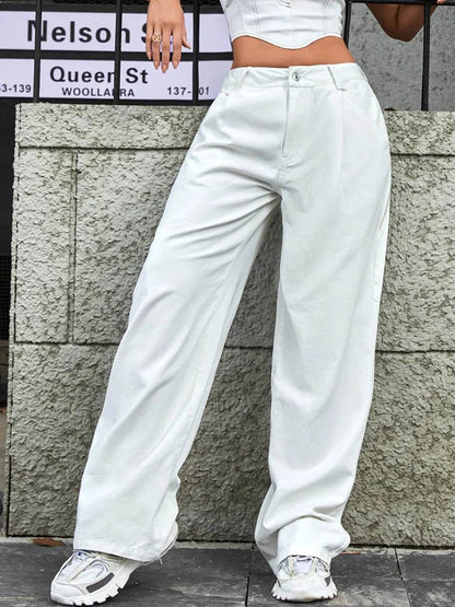 Wide Leg Jeans with Pockets Trendsi d2c9a6bf-4808-4a94-815e-50271f5bfe10-Max