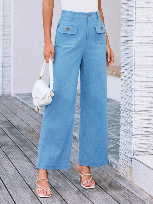 High Waist Wide Leg Pants Sky Blue Trendsi d2fbcfb1-a526-4dcb-bb37-000b747c8cda-Max