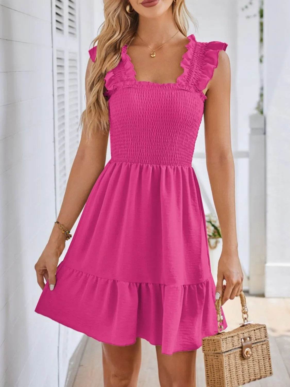 Smocked Square Neck Wide Strap Dress Trendsi d38923ab-34d5-4aec-ac1b-16e0d09097fa-Max-Origin