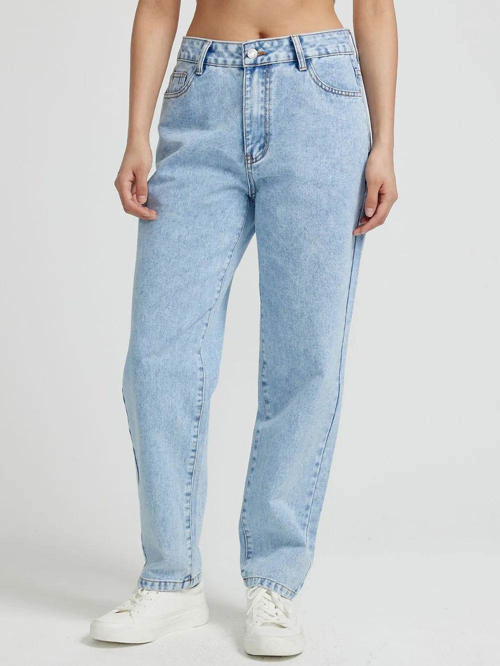 Pocketed Straight Leg Jeans Trendsi d392e2f5-1ffc-44a6-88dc-f21b7771b881-Max