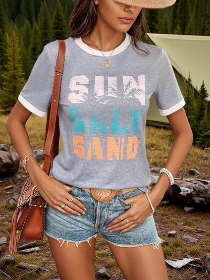 Letter Graphic Round Neck T-Shirt Trendsi d3b5b8b087f14348a596e1b7b348d8dc-Max-Origin
