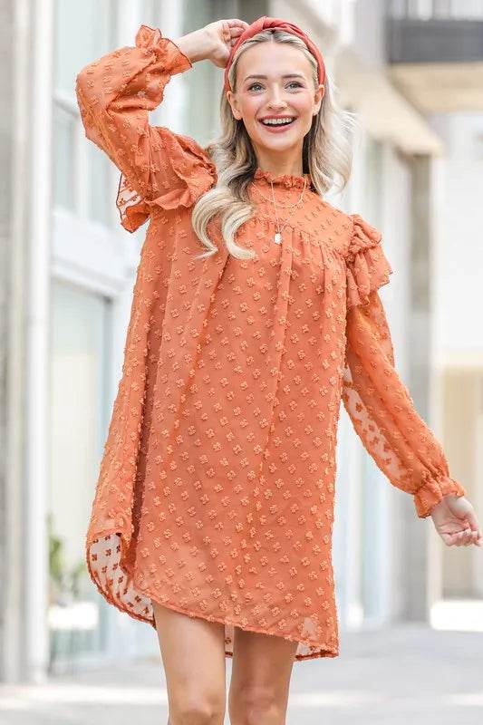And The Why Lovely Ruffle Shoulder with Textured Woven Dress Trendsi d406a32ebfe34644b51516a2c040fa8c-Max-Origin