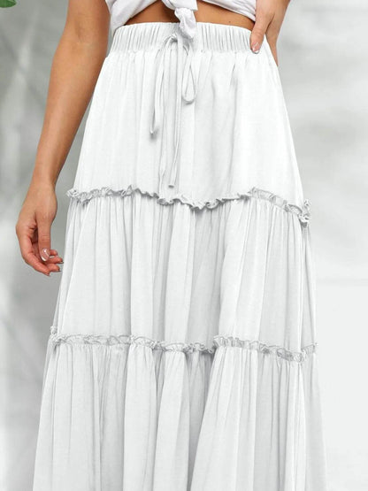 Frill Tiered Midi Skirt Trendsi d40a4087-d83a-434b-8a8f-7e560f27b61a-Max-Origin