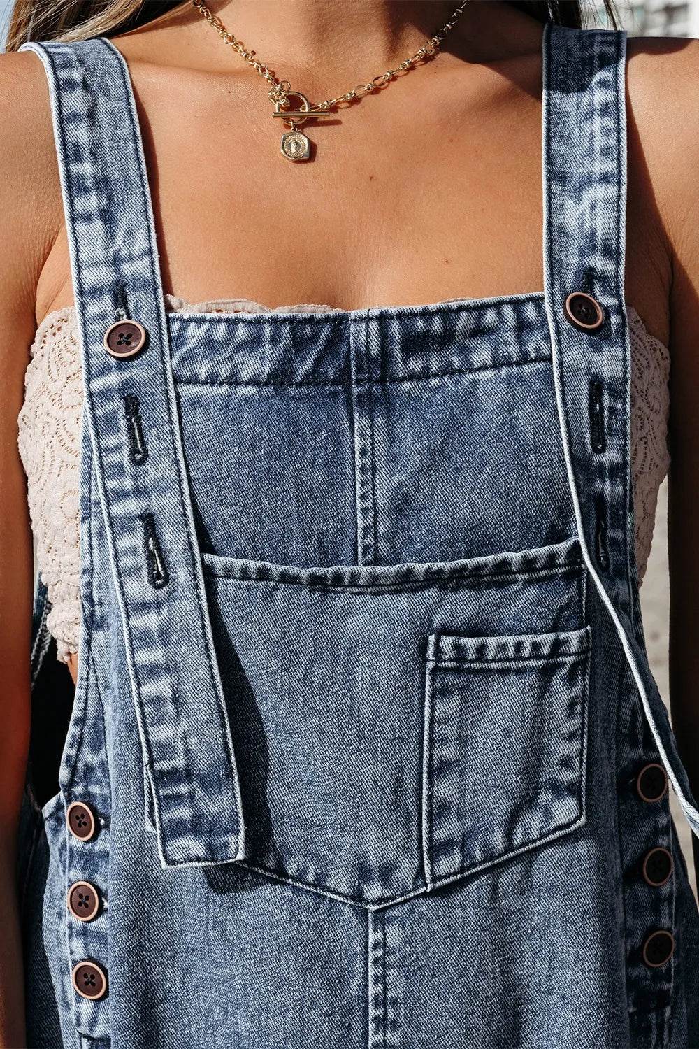 Distressed Bib Pocket Wide Leg Denim Overalls Trendsi d4538810-4f33-4cb6-a8c0-5190030b1f83-Max-Origin