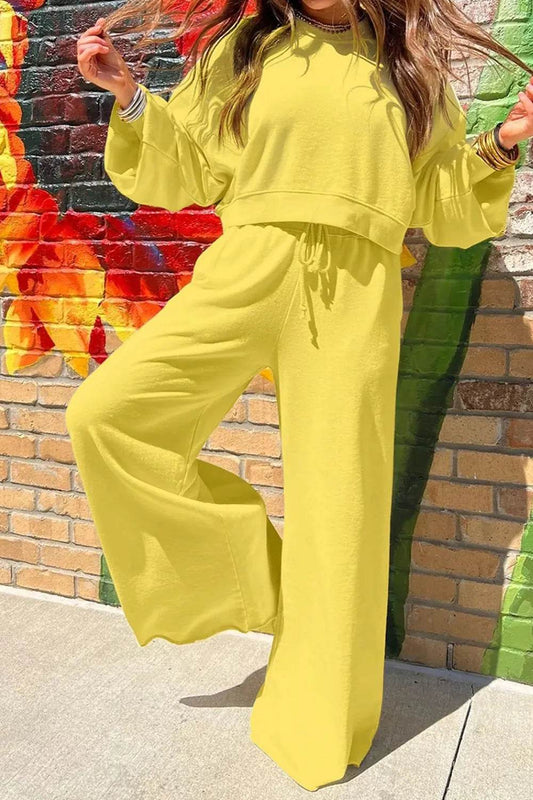 Round Neck Long Sleeve Sweatshirt and Pants Set Yellow Trendsi d4b77590-5657-4bc4-bbe8-50ce6231c8b8-Max-Origin