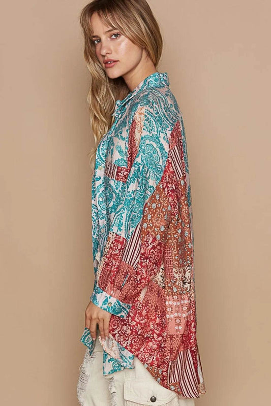 POL Long Sleeve Printed Button Down Shirt Trendsi d51d4321-fa56-453d-b426-98b7a1aa1f2a-Max