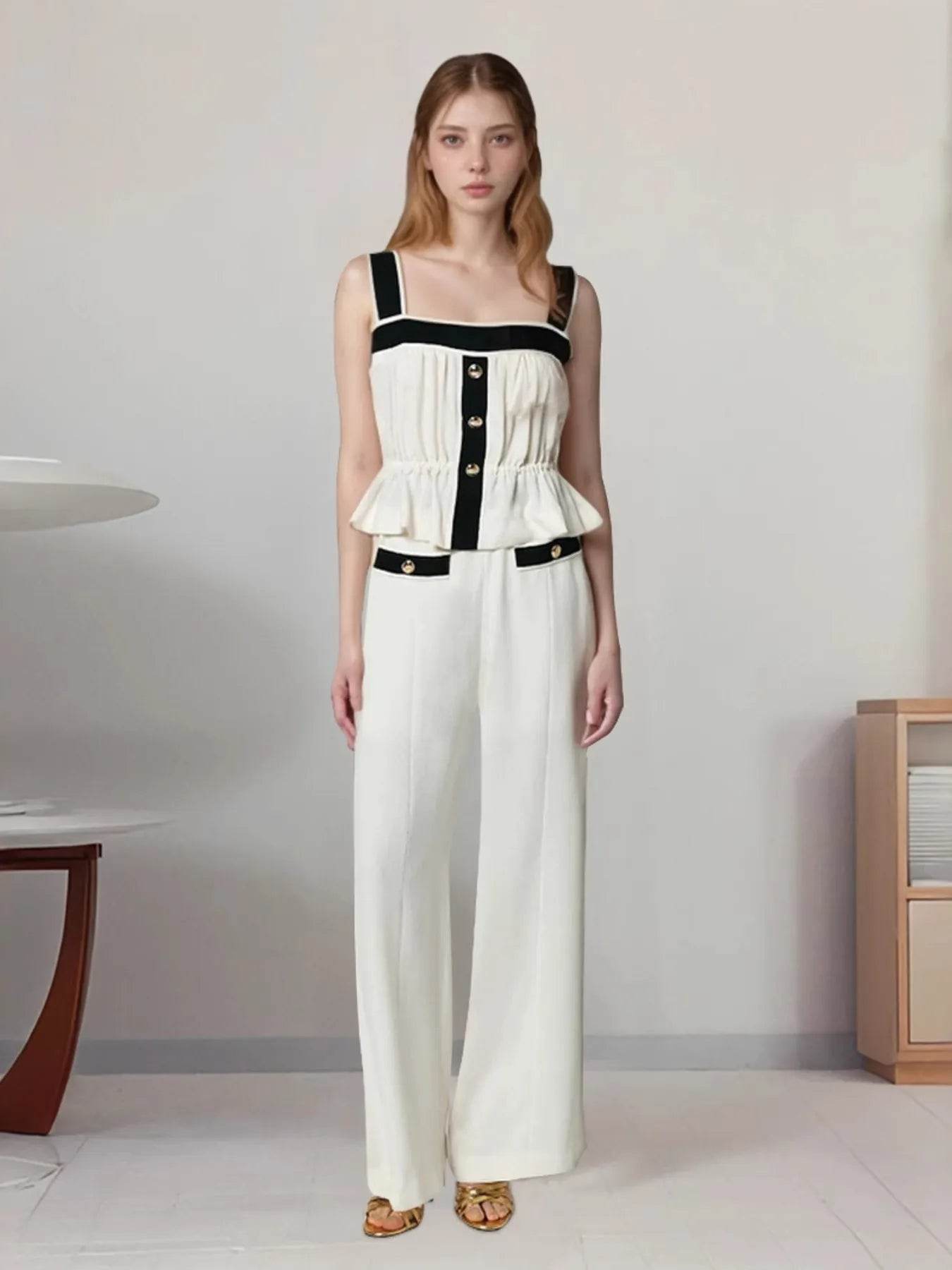 Ruffled Hem Tank and Pants Set White Trendsi d5234c46bc0b41979306fe4a1926fb7f-Max-Origin