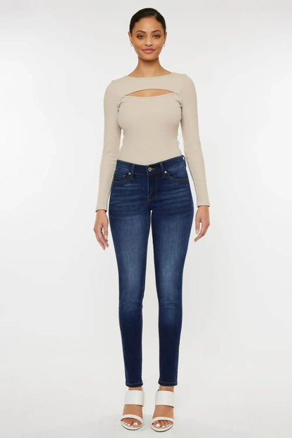 Kancan Mid Rise Gradient Skinny Jeans Trendsi d57f70f4-5ba9-47dc-b81b-c0d3bc242c96-Max