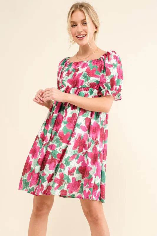 And The Why Smocked Floral Ruffle Short Sleeve Mini Dress Trendsi d584cfcde9684f52b3acbae61df55b19-Max-Origin