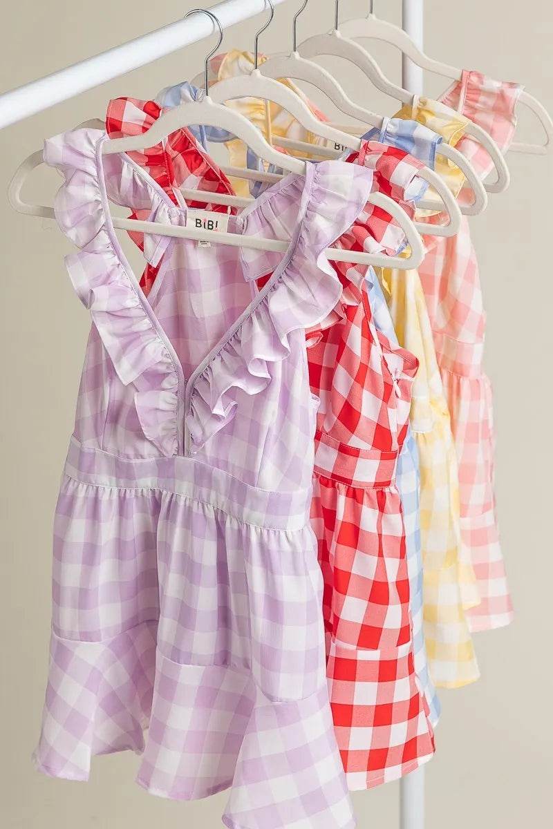 BiBi Ruffled Neckline Sleeveless Check Plaid Peplum Top Trendsi d5be43f860214b32b0f6f82a7a74c6b9-Max-Origin