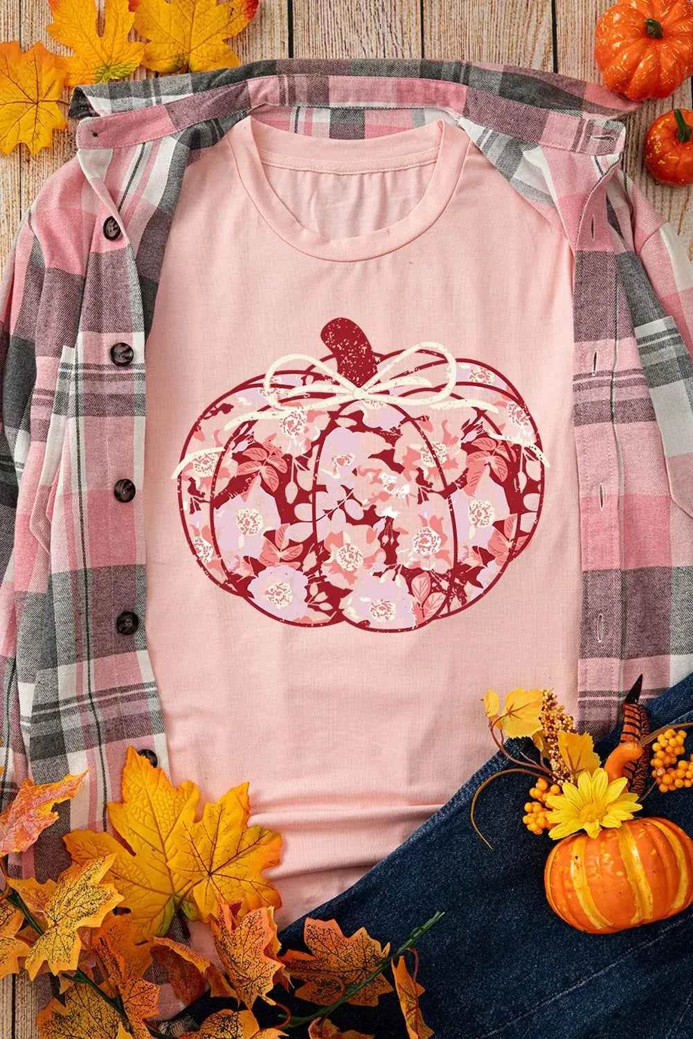 Pumpkin Graphic Round Neck Long Sleeve T-Shirt Trendsi d5ee0353-6f42-4e34-9ee0-cbdff89fe1a0-Max