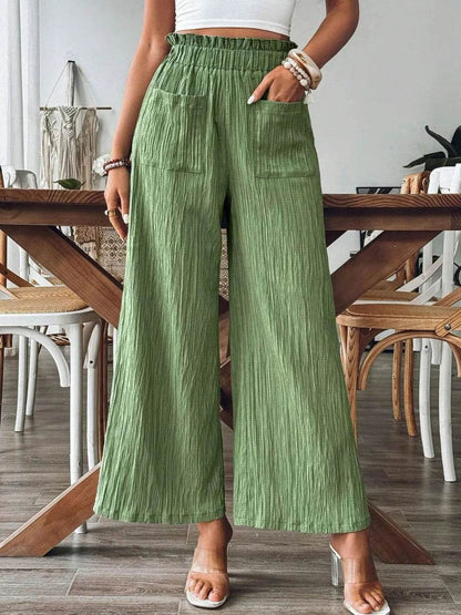 Frill Wide Leg Pants Matcha Green Trendsi d621c8a4-7bae-4a54-becb-55b73ee7b5c2-Max