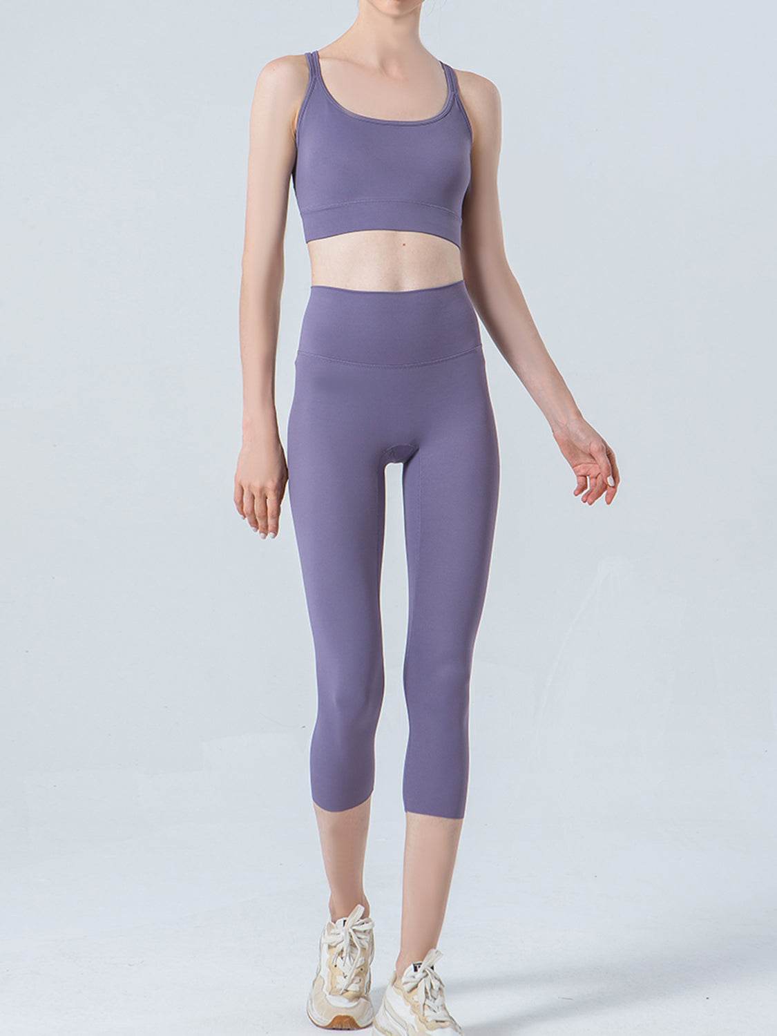 Wide Waistband Cropped Sports Leggings Trendsi d62e576f05e24b4f86b335b650c49bc5-Max