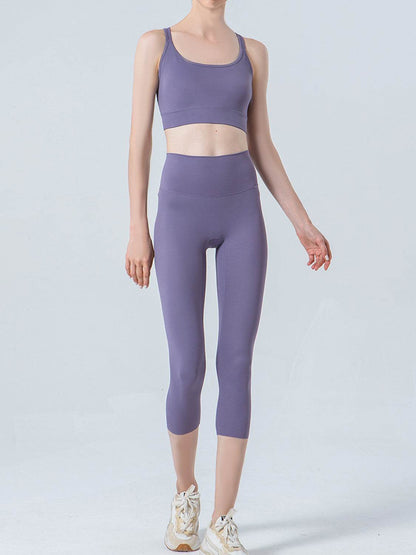 Wide Waistband Cropped Sports Leggings Trendsi d62e576f05e24b4f86b335b650c49bc5-Max