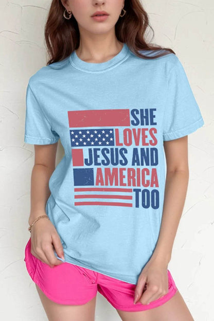 Patriotic US Flag Round Neck Short Sleeve T-Shirt Light Blue Trendsi d63cca2f-de11-47f9-8704-d87e8c7e43da-Max-Origin