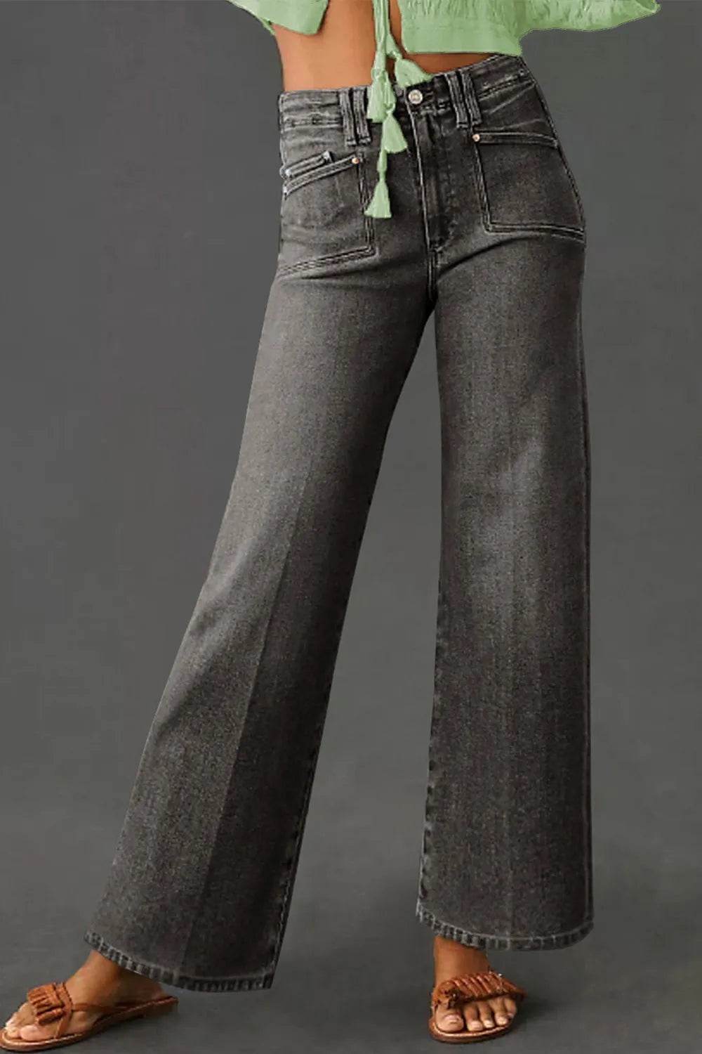 High-Waisted Wide-Leg Vintage Wash Jeans Dark Gray Trendsi d6734807-e0c3-4c75-82b2-ffb98a0e8745-Max-Origin