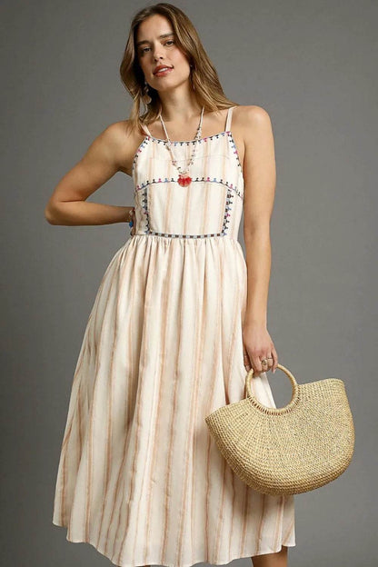 Umgee Striped Colorful Embroidered Trim Cami Dress Trendsi d6c6b14e-61b1-404d-9b0a-fedbd7b5469d-Max-Origin